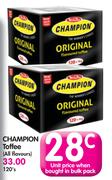 Champion Toffee (All Flavours)-120's