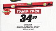 Build It Aluminium Level Spirit-450mm