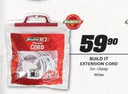 Build It 3m Extension Cord(White)