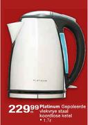Platinum Gepoleerde Vlekvrye Staal Koordlose Ketel-1.7 Ltr