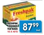 Freshpak Rooibos Tea Bags-10 x 40's