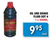 Oil One Brake Fluid Dot 4-200ml
