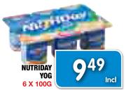 Nutriday Yog-6 x 100g