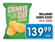 Willards Chips C/Cut-18 x 125g