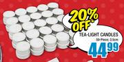 Tea Light 50 Piece Candles-3.5cm