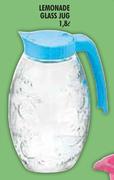 Lemonade 1.8Ltr Glass Jug