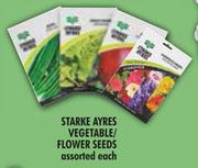  Starke Ayres Vegetable/Flower Seeds Assorted-Each