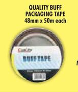 Quality Buff Packaging Tape-48mm x 50m Each
