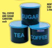 Tea/Coffee/Sugar Canisters-Each