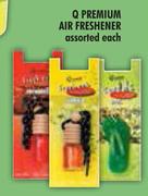 Q Premium Air Freshener Assorted-Each
