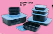 Blue Container Set 9 In 1