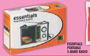 Essentials Portable 5-Band Radio