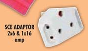 Sce Adaptor-2x6 & 1x16Amp