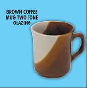  Brown Coffee Mug Two Tone Glazing