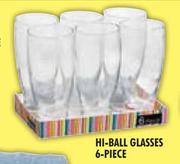 Hi-Ball Glasses-6 Piece