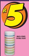 Multi-Stripe Hi-Ball Glass
