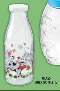 1 Ltr Glass Milk Bottle
