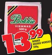 Bokkie Weense Worsies-500gm