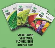 Starke Ayres Vegetable/Flower Seeds Assorted-Each