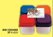 Mini Container Set 4x0.1Ltr-Per Set