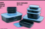 Blue Container Set 9 In 1