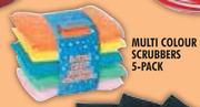 Multi Colour Scrubbers-5's Pack