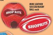 Mini Leather Soccer/Rugby Ball-Each