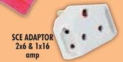 SCE Adaptor 2x6 & 1x16 Amp