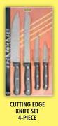 4 Piece Cutting Edge Knife Set-Per Set