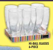 6 Pieces Hi Ball Glasses