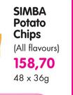 Simba Potato Chips(All Flavours)-48x36g