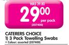 Caterers Choice 3 Pack Towelling Swabs-Per Pack