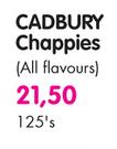 Cadbury Chappies (All Flavours)-125's
