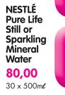 Nestle Pure Life Still Or Sparkling Mineral Water-30x500ml