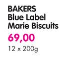 Bakers Blue Label Marie Biscuits-12 x 200gm