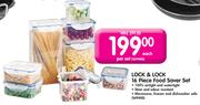 Lock & Lock 16 Piece Food Saver Set-Per Set
