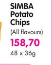 Simba Potato Chips(All Flavours) -48X36g
