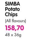 Simba Potato Chips(All Flavours) - 48X36g