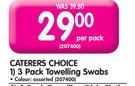 Caterers Choice 3 Pack Towelling Swabs - Per Pack