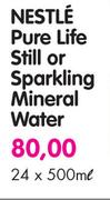 Nestle Pure Life Still Or Sparkling Mineral Water-24X500ml