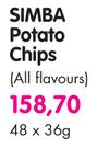 Simba Potato Chips(All Flavours)-48x36G