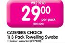 Caterers Choice 3 Pack Towelling Swabs-Per Pack