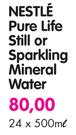 Nestle Pure Life Still Or Sparkling Mineral Water-24x500ML