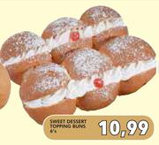 Sweet Dessert Topping Buns-6's