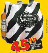 Savanna Dry/Light/Dark Cider NRB-6x330ML
