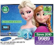 Samsung 46" 3D Full HD LED TV UA46F6400