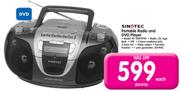 Sinotec Portable Radio And DVD Player PC-2007DVD