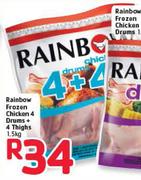  Rainbow Frozen Chicken 4 Drums + 4 Thighs-1.5kg