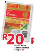 Eskort Red Or Smoked Viennas - 500g