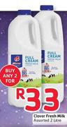 Clover Fresh Milk Assorted-2x2L